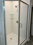Shower in primary bathroom